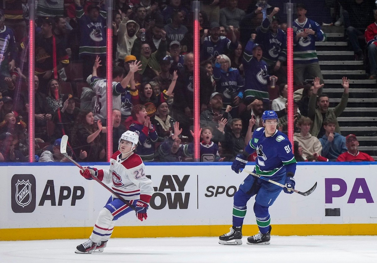 Zápas NHL: Vancouver Canucks - Montreal Canadiens.