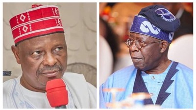 Rabiu Kwankwaso (left) and Bola Tinubu reportedly plan to work together. [Vanguard]