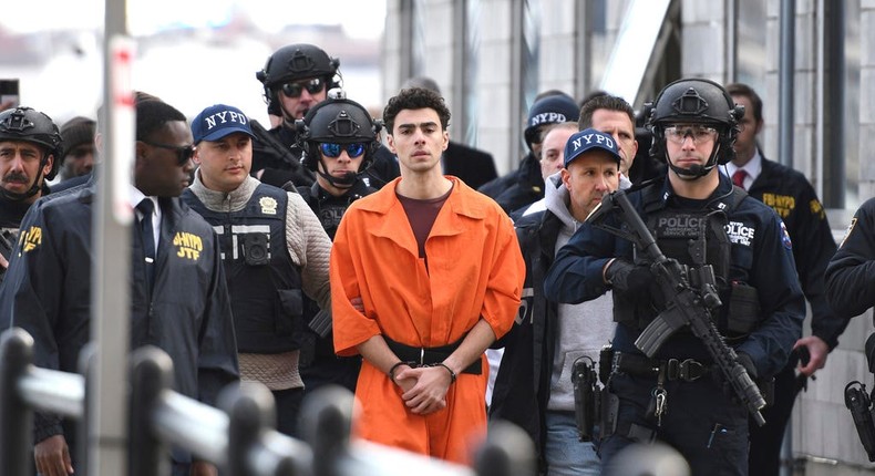 Luigi Mangione arrives in New York for his first appearance in federal court.AP Photo/Pamela Smith