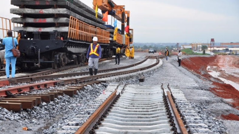 Image result for ROTIMI AMAECHI VISITS LAGOS IBADAN RAIL SITE