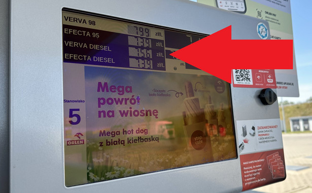 Ceny paliw na stacji Orlen przy drodze ekspresowej S8