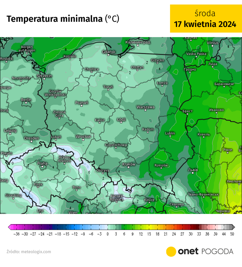 Nocami pojawią się przymrozki