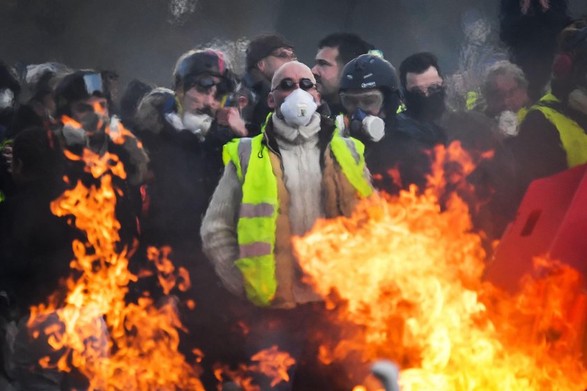 Francja protest.