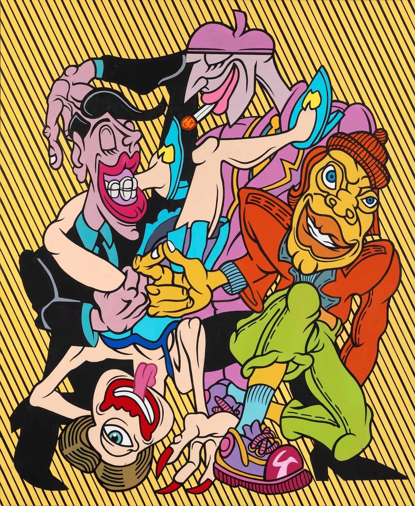 Đile Marković, Plava haljina, 179 x 144 cm