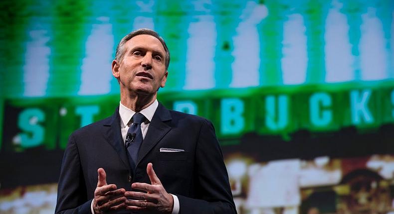 Starbucks CEO Howard Schultz.