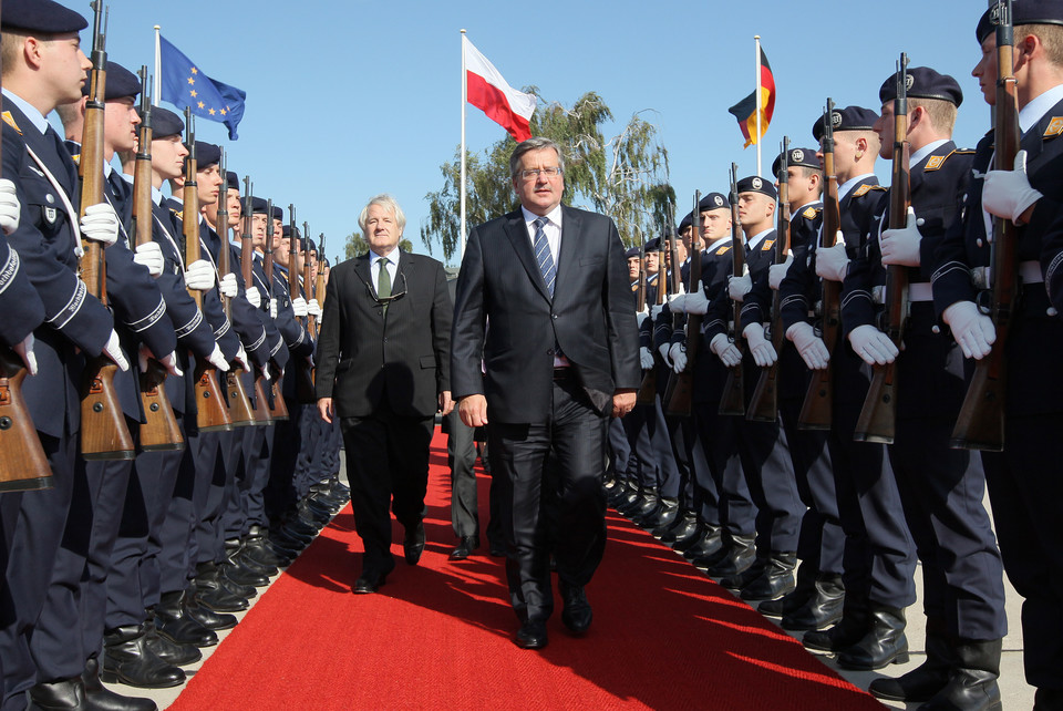 NIEMCY POLSKA PREZYDENT KOMOROWSKI WYSTAWA OTWARCIE