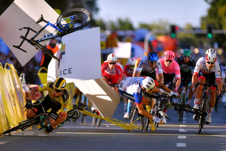 "Tour of Poland Cycling Crash"