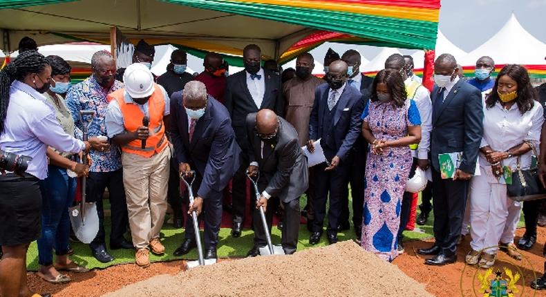 Akufo-Addo cuts sod for Law Village 