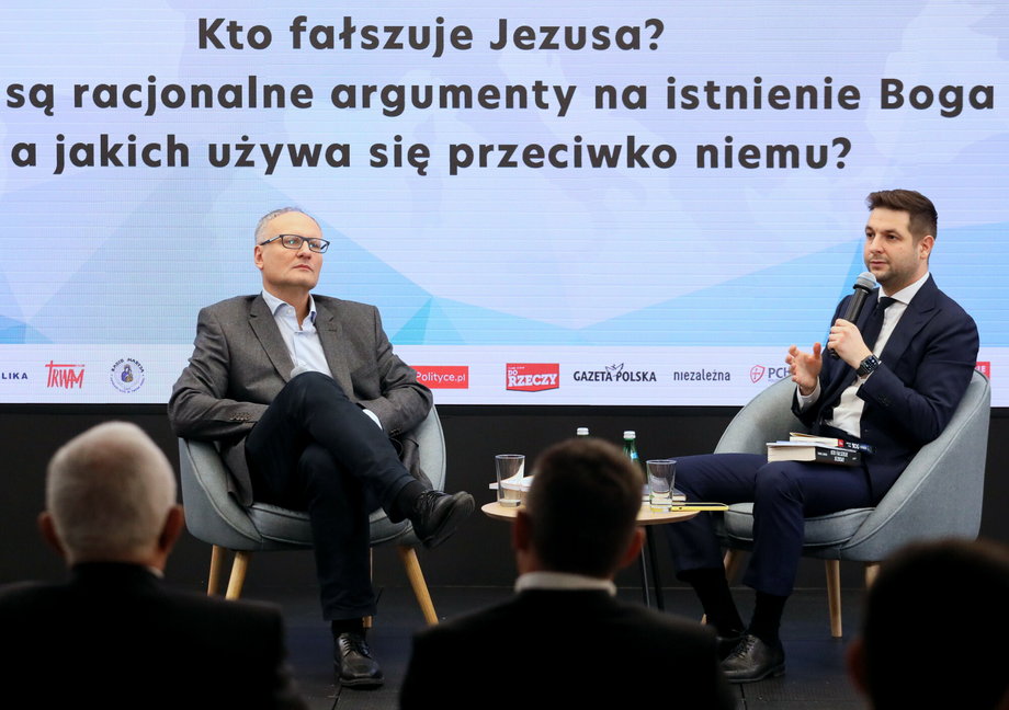 Paweł Lisicki i poseł Suwerennej Polski Patryk Jaki.