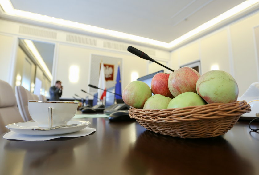 Jabłka na posiedzeniu rządu