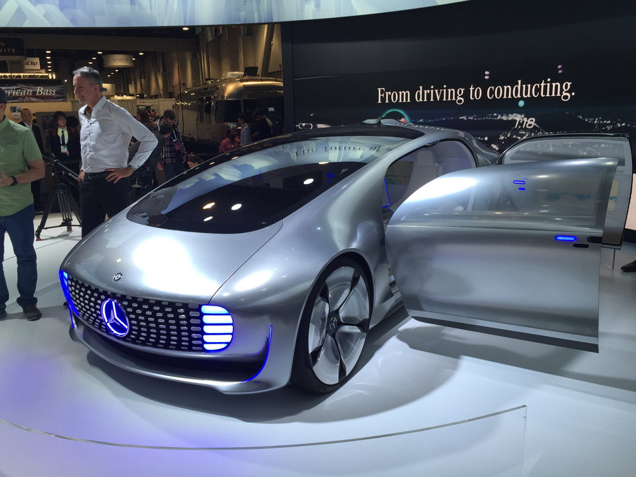 A Mercedes electric-car concept.