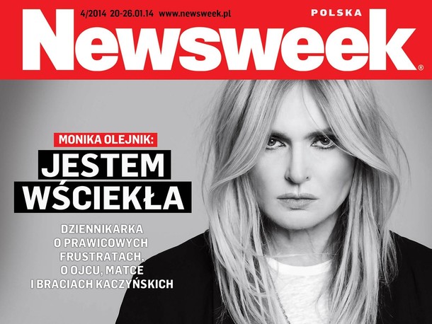 Tomasz Lis zapowiedź Newsweek 4/2014 Monika Olejnik okladka