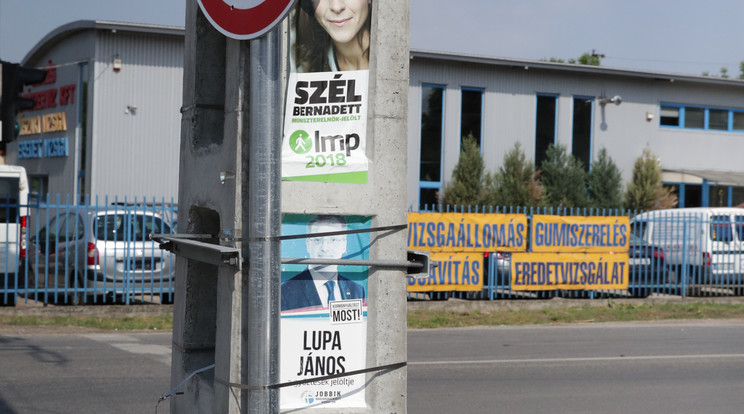 A választási plakátok még mindig elborítják az utcákat / Fotó: Grnák László