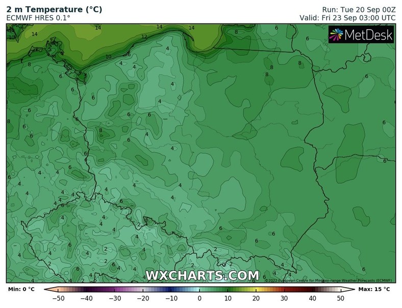 W piątek przymrozki mogą wkroczyć na niziny