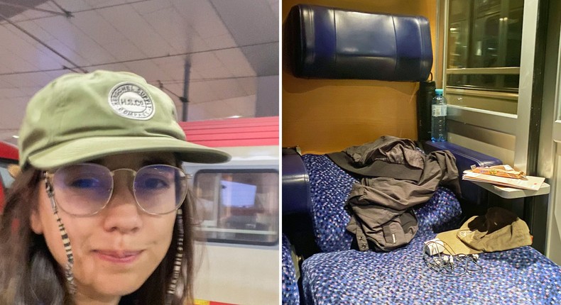 Insider's reporter took an overnight train through Europe.Joey Hadden/Insider