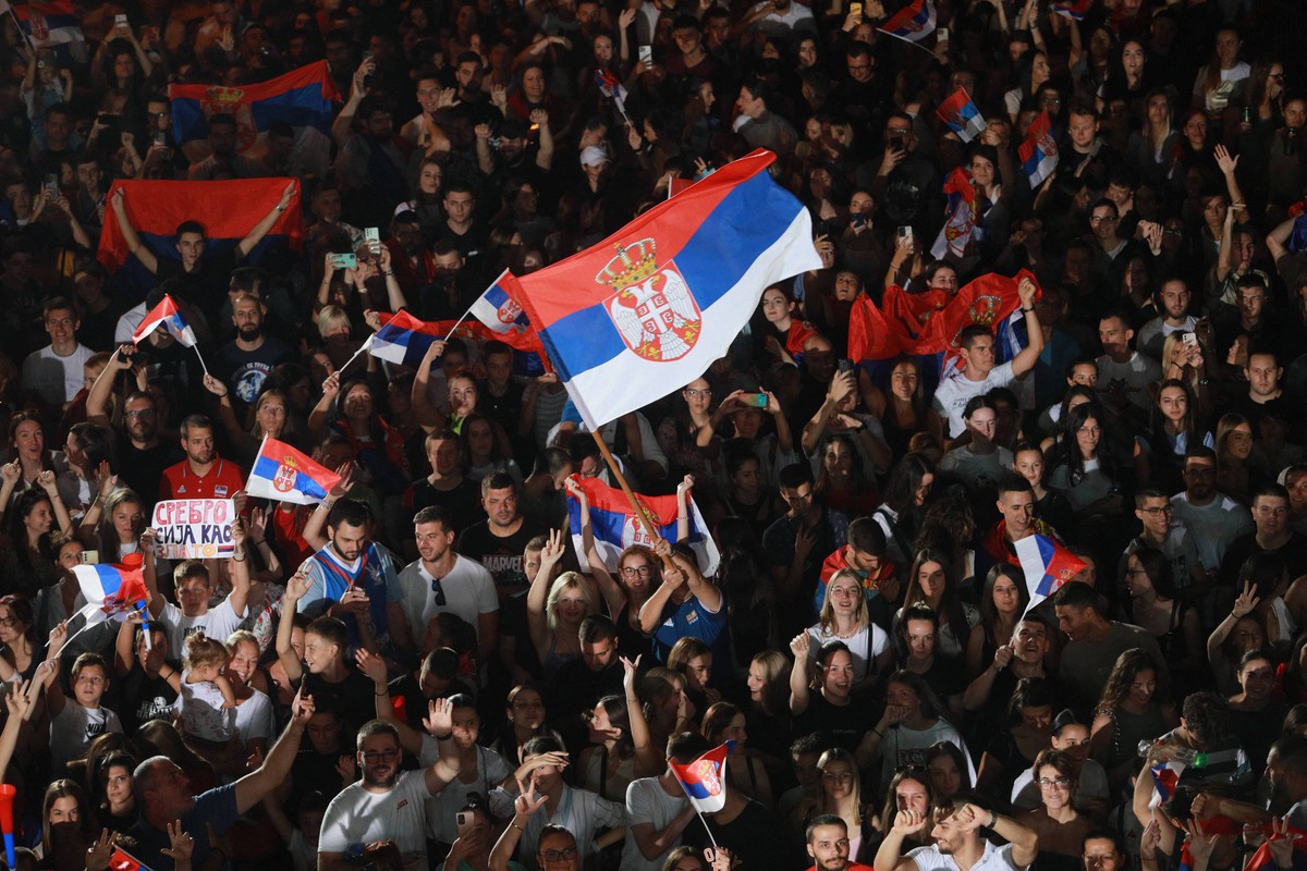 Kibice reprezentacji Serbii