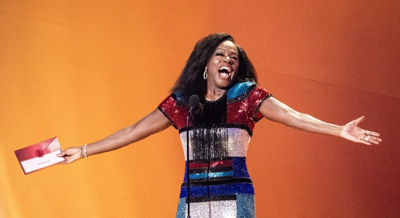 Viola Davis at the Grammy Awards on Sunday, February 5, 2023.Timothy Norris/FilmMagic/Getty