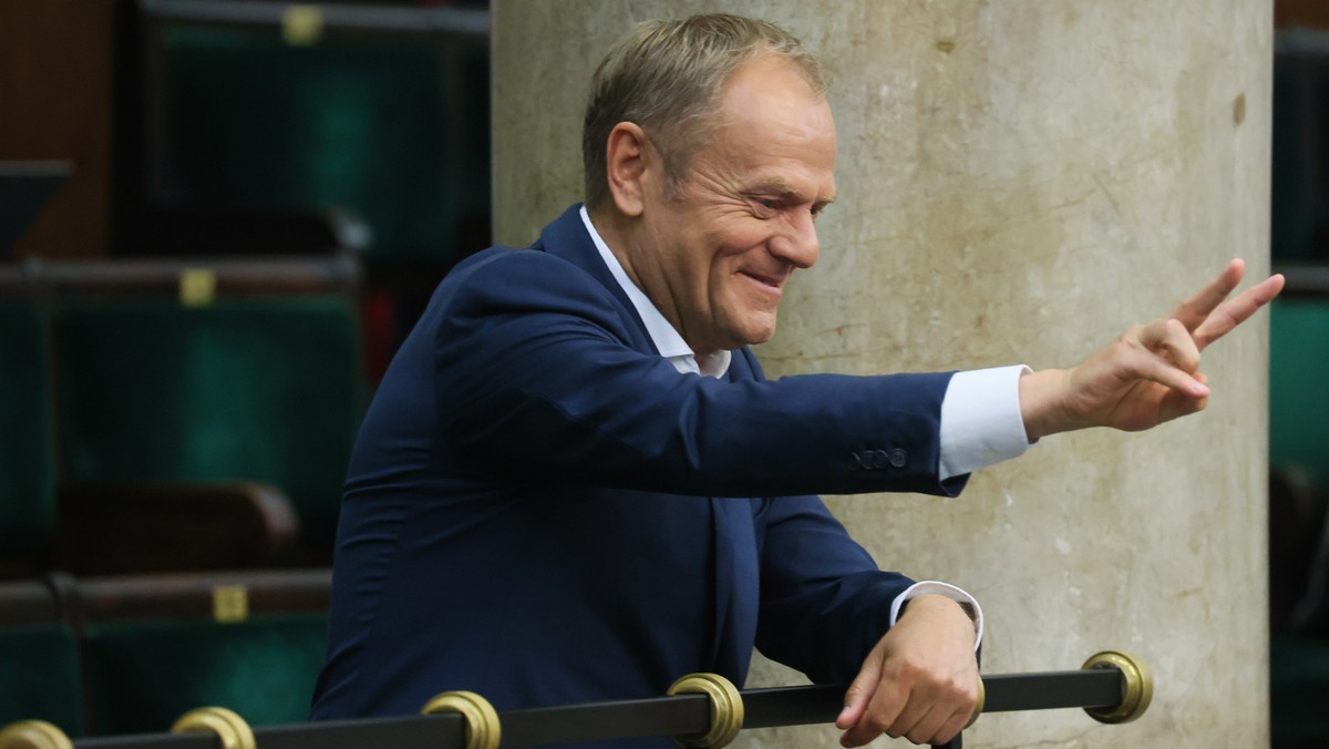 Donald Tusk na sali obrad Sejmu. 26.05.2023 r.