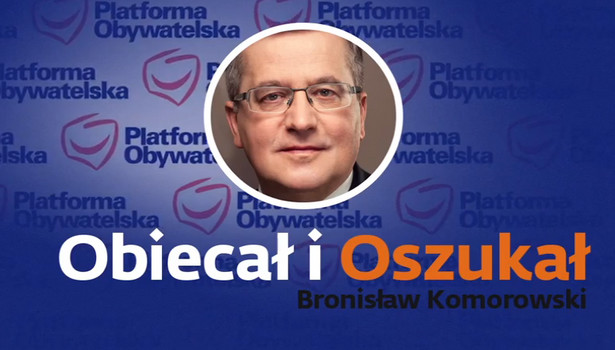 PiS uderza w Komorowskiego SPOTEM: Obiecał i oszukał