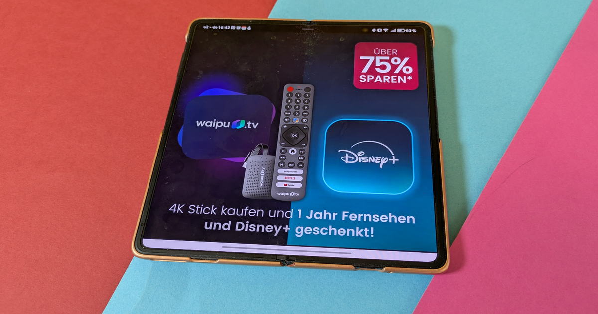 Waipu.tv 4K-Stick: 12 ay Mükemmel Plus ve Disney+ Bir kerelik 59.99 Euro