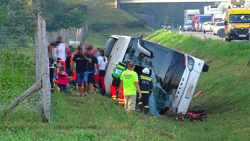 wypadek polskiego autokaru na Węgrzech