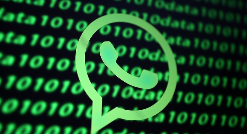 FILE PHOTO: The Whatsapp logo and binary cyber codes are seen in this illustration taken November 26, 2019. REUTERS/Dado Ruvic/Illustration/File Photo