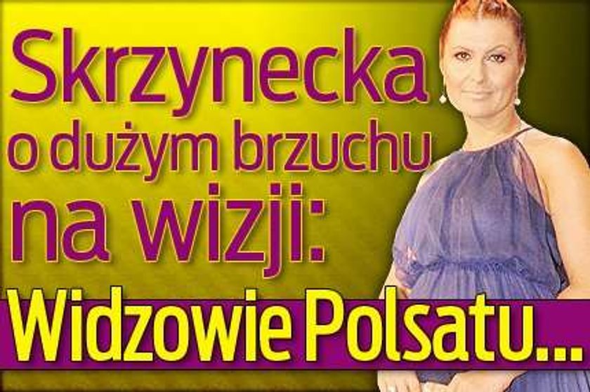 Skrzynecka o dużym brzuchu na wizji: Widzowie Polsatu...