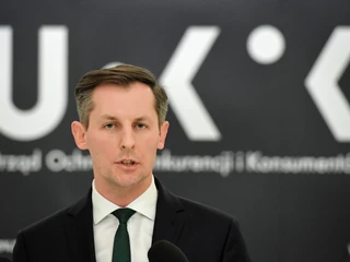 Prezes UOKiK Tomasz Chróstny podczas konferencji prasowej, Warszawa, 28.02.2020 