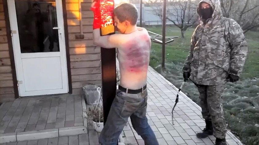 Bestialsko zakatowali mężczyznę. Wschód Ukrainy