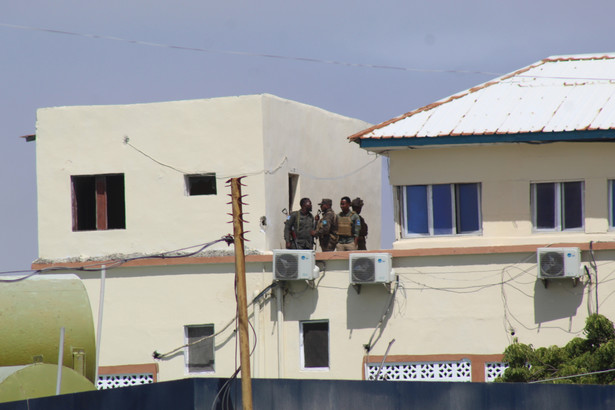 Hotel Hayat w Mogadiszu po ataku terrorystycznym