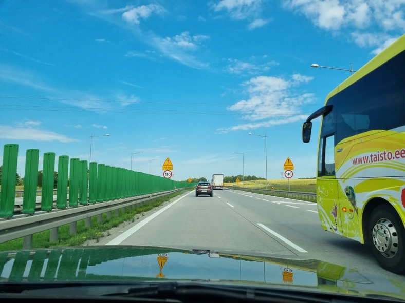 It is the longest highway in Poland. The Germans began to build. It will be free