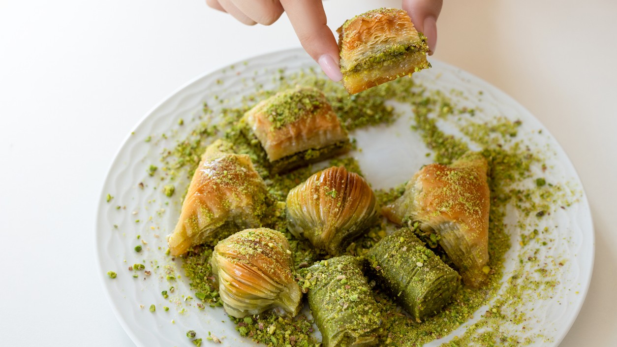 Tradičná turecká baklava.