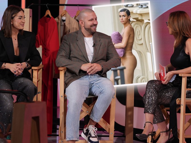 Influenseri Ena Luna i Zoran Zeljković u emisiji "Blic žena studio" autorke i voditeljke Jelene Isaković komentarišu modna izdanja poznatih ličnosti 