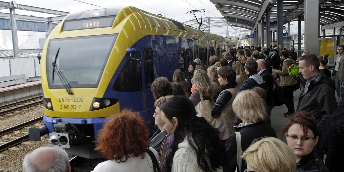 Tłok w pociągach Kolei Śląskich