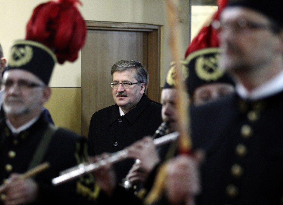 BIERUŃ PREZYDENT WŚRÓD GÓRNIKÓW