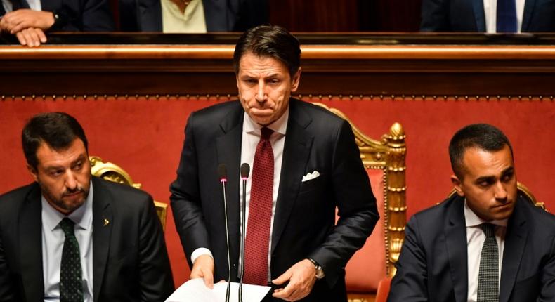 Giuseppe Conte resigned as prime minister after the country's ruling coalition crumbled