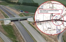 Ułatwienie dla podróżujących DK 74 w woj. świętokrzyskim. Trzeci wiadukt nad obwodnicą Opatowa udostępniony dla kierowców [MAPA]
