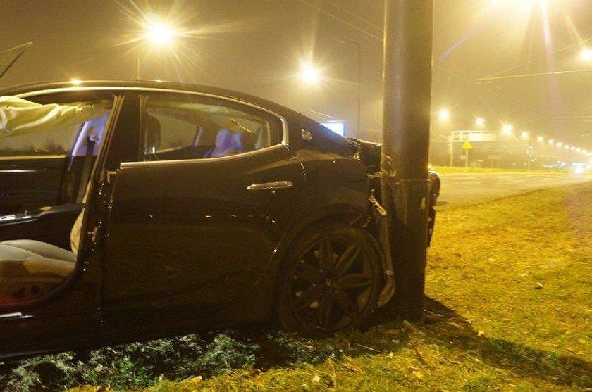 Polski piłkarz rozbił luksusowe auto