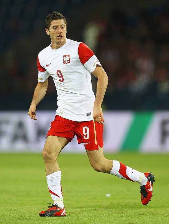 Robert Lewandowski w 2009 roku, w barwach reprezentacji Polski