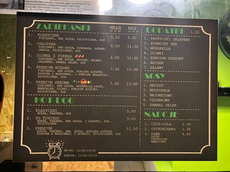 Menu bez bigosu