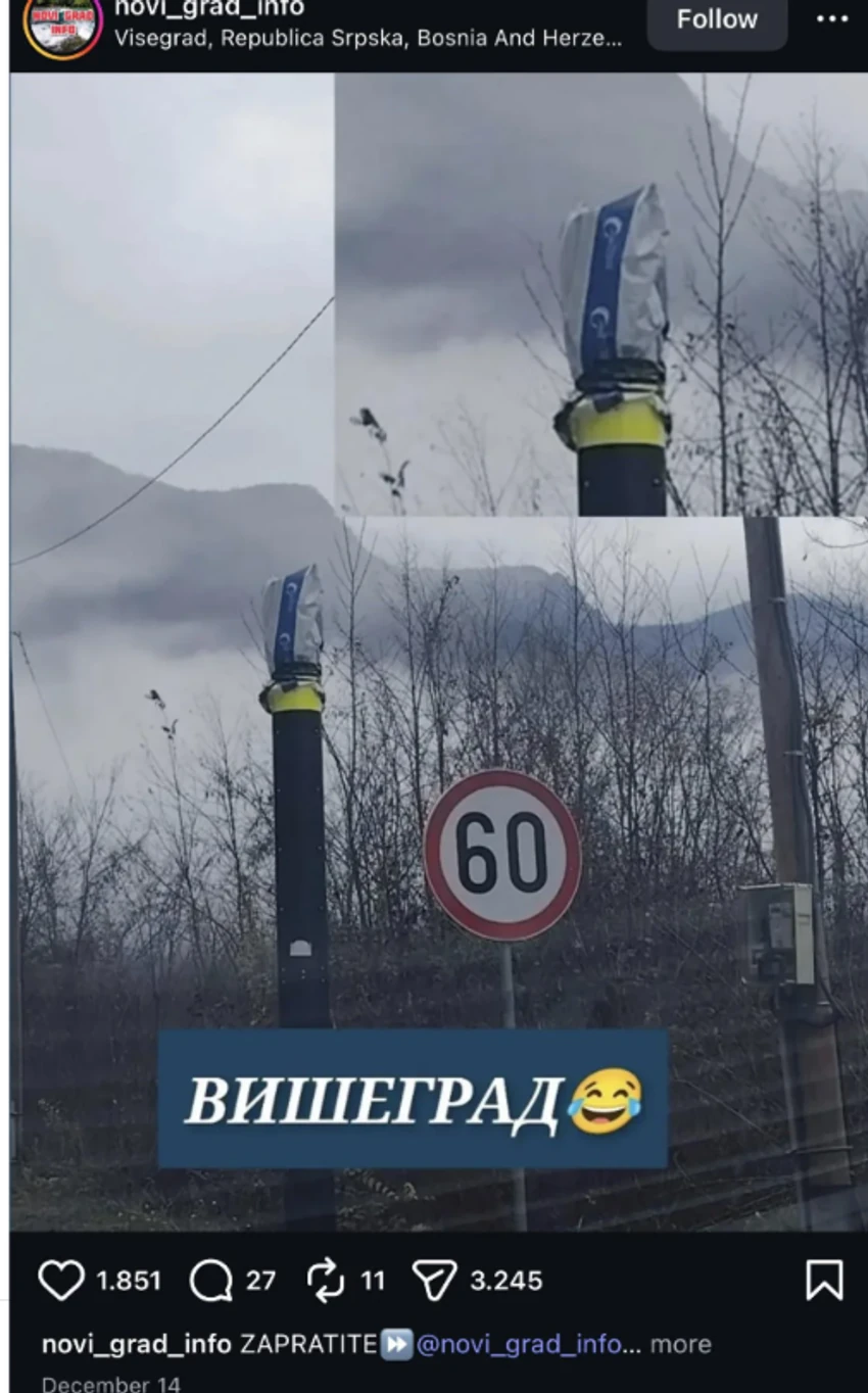 Prekriven radar u Višegradu