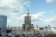 Warszawa pałac kultury Działka po przedwojennej kamienicy