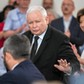 Jarosław Kaczyński podczas spotkania z elektoratem w Gnieźnie