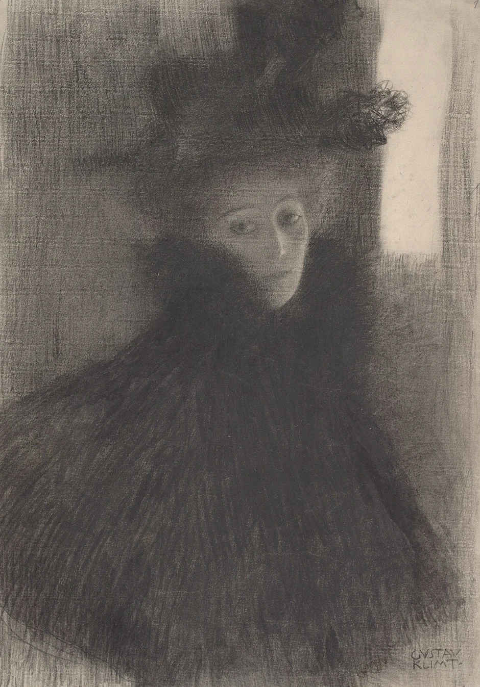 "Dama sa šeširom", Gustav Klimt 