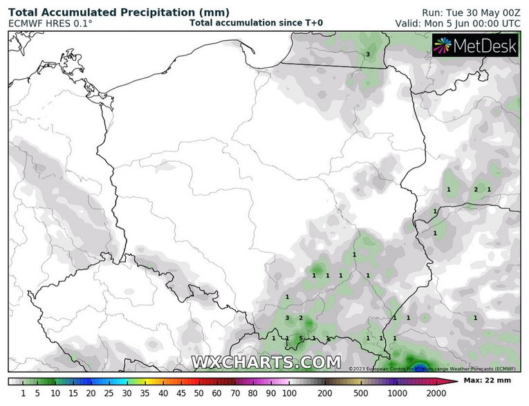 Przed nami bardzo suche i słoneczne dni