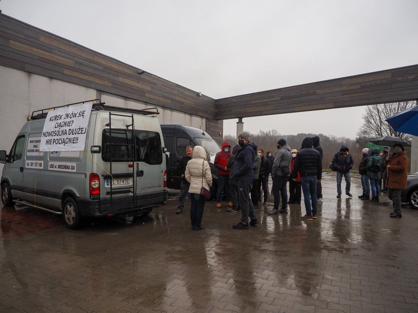 Protest mieszkańców Nowosolnej