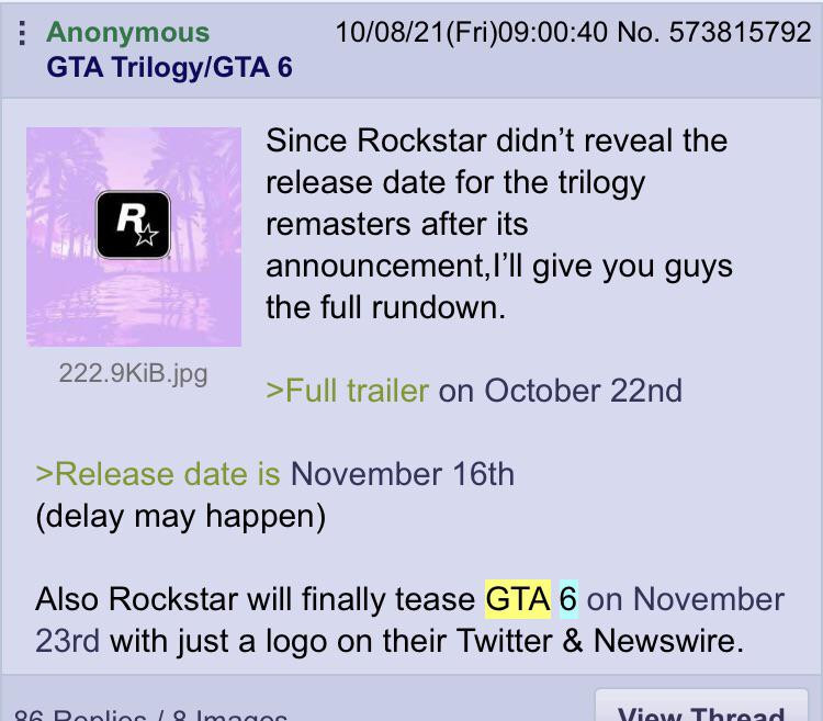 GTA z premierą w listopadzie?