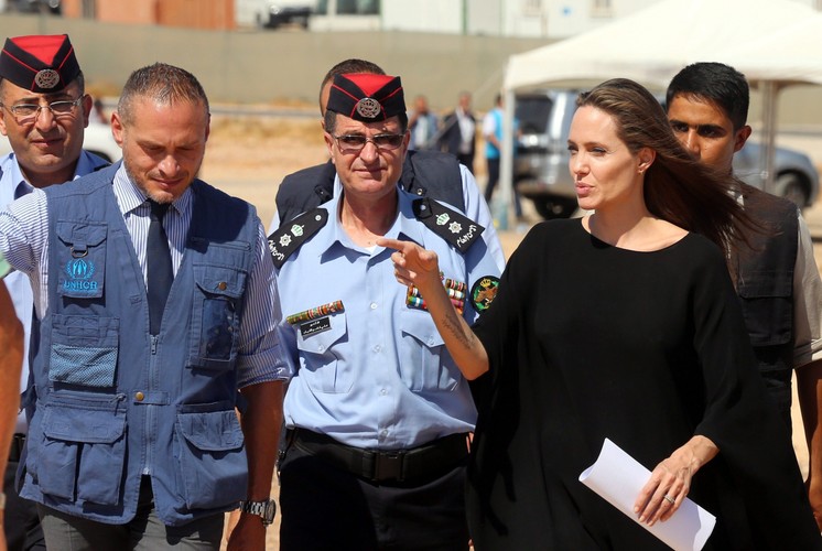 Angelina Jolie odwiedziła obóz dla syryjskich uchodźców w Jordanii