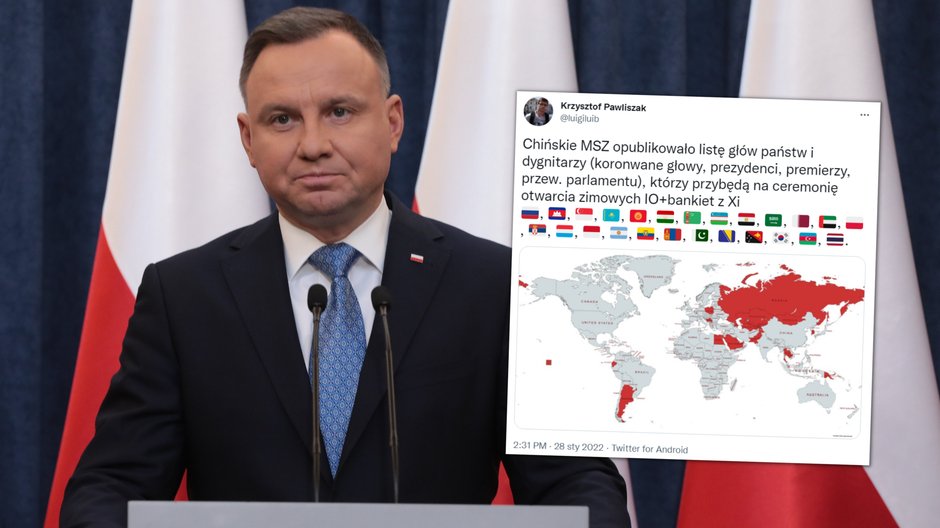 Andrzej Duda w Pekinie. Zachód ogłosił polityczny bojkot