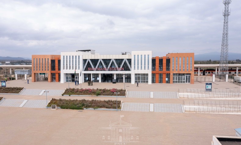 President Uhuru Kenyatta commissioned the SGR-MGR Passenger Rail Link at the Kenya Railways Mai Mahiu Station in Naivasha